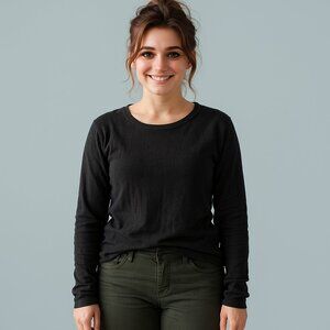 DYI Women's Cashmere Wool Oversized Sweater Black Size XS